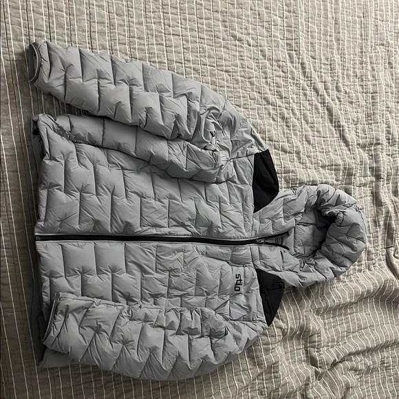 SAD Light Gray Puffer Jacket - Picture 1 of 3